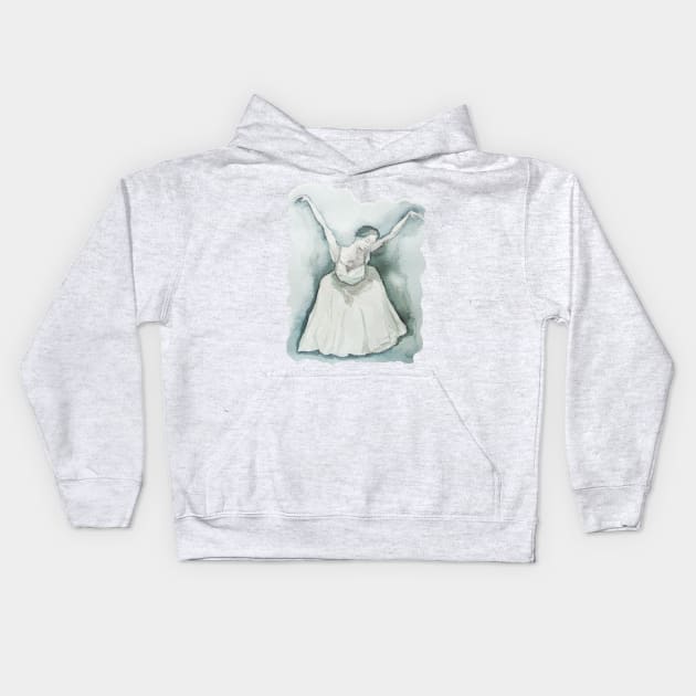 Ballet girl Kids Hoodie by Kuhtina